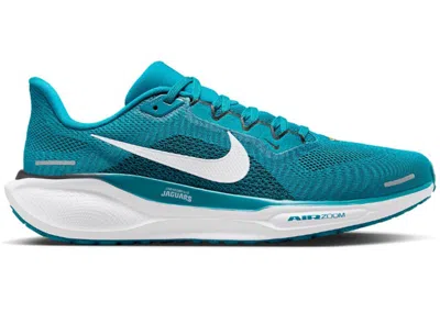 Pre-owned Nike Men's  Air Zoom Pegasus 41 Jacksonville Jaguars Sneakers In Blustery/white