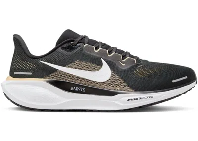 Pre-owned Nike Men's  Air Zoom Pegasus 41 New Orleans Saints Sneakers In Black/white