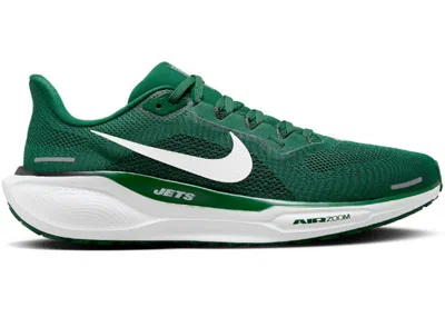 Pre-owned Nike Men's  Air Zoom Pegasus 41 New York Jets Sneakers In Sport Green/white
