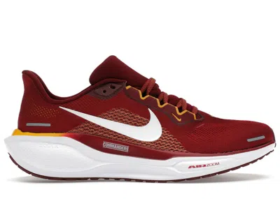 Pre-owned Nike Men's  Air Zoom Pegasus 41 Washington Commanders Sneakers In Team Red/white/university Gold