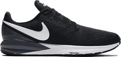 Pre-owned Nike Men's  Air Zoom Structure 22 Black Sneakers In Black Gridiron White