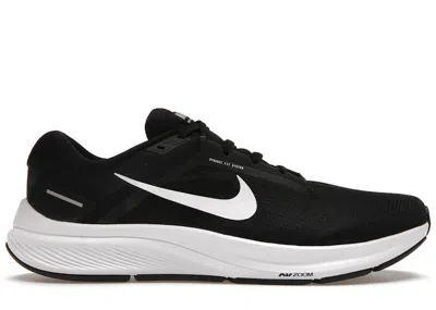 Pre-owned Nike Men's  Air Zoom Structure 24 Sneakers In Black/white