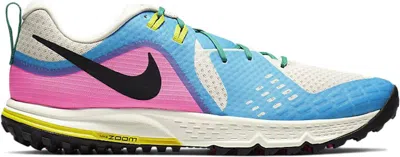 Pre-owned Nike Men's  Air Zoom Wildhorse 5 Light Orewood Brown Sneakers In Light Orewood Brown Blue Fury Pink B In Multi