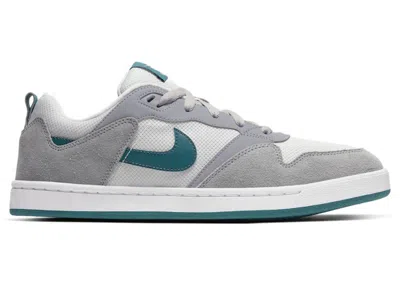 Pre-owned Nike Men's  Alleyoop Sb Sneakers In Particle Grey/geode Teal