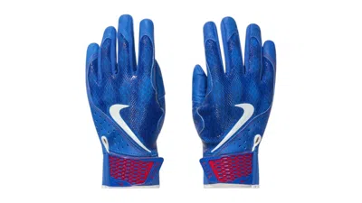 Pre-owned Nike Men's  Alpha Elite Batting Gloves In Blue