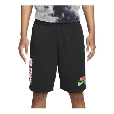 Nike Men's  Alphabet Logo Printing Sports Shorts Black