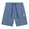 Nike Men's  Alphabet Logo Straight Loose Casual Shorts Blue
