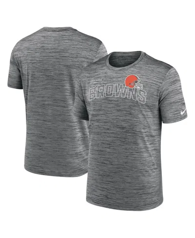 Nike Men's  Anthracite Cleveland Browns Velocity Arch Performance T-shirt