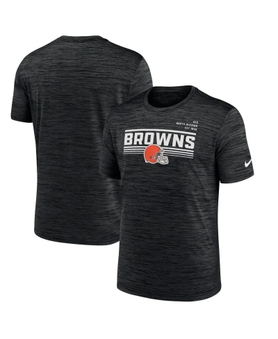 Nike Men's  Anthracite Cleveland Browns Yardline Velocity Performance T-shirt
