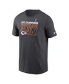 Nike San Francisco 49ers 2023 Nfc Champions Trophy Collection  Men's Nfl T-shirt In Anthracite