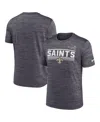 Nike Men's Dri-fit Velocity Athletic Stack (nfl New Orleans Saints) T-shirt In Anthracite