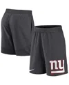 Nike Men's  Anthracite New York Giants Stretch Performance Shorts In Anthracite