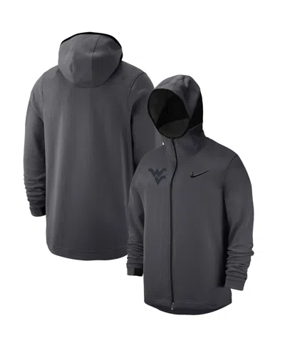 Nike Men's  Anthracite West Virginia Mountaineers Tonal Showtime Full-zip Hoodie