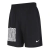 Nike Men's  As Nk Df 8in Short Asym Str5 Alphabet Athleisure Casual Sports Woven Shorts Black
