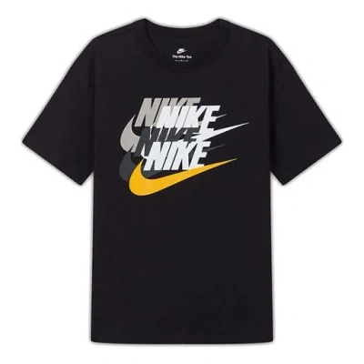 Nike Men's  As Nsw Prem Ss Tee Athleisure Casual Sports Logo Printing Short Sleeve Black T-shirt