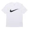 Nike Men's  As Nsw Tee Icon Swoosh Casual Sports Round Neck Short Sleeve White T-shirt
