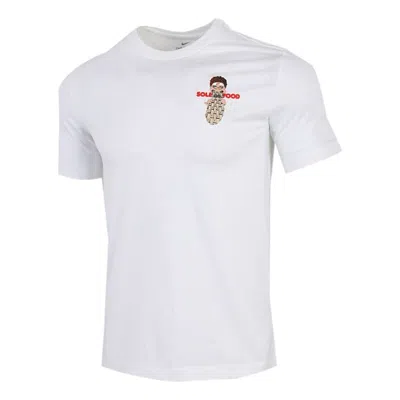 Nike Men's  Athleisure Casual Sports Round Neck Breathable Short Sleeve White T-shirt