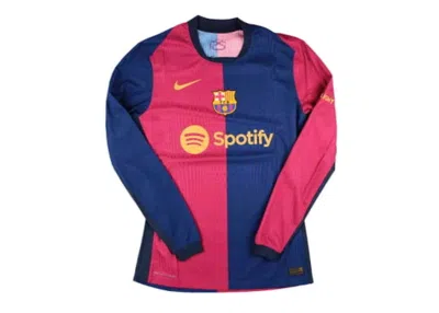 Pre-owned Nike Men's  Barcelona Vapor Home Long Sleeve 20242025 Shirt In Multi