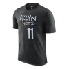 Nike Men's  Basketball Sports Short Sleeve Sw Fan Edition Brooklyn Nets Kyrie Irving No. 11 Black T-s In Blue