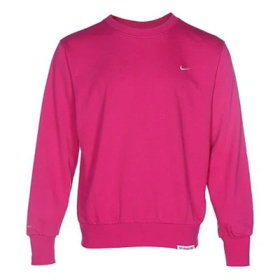 Nike Men's  Basketball Sports Solid Color Round Neck Pullover Pink In Brown