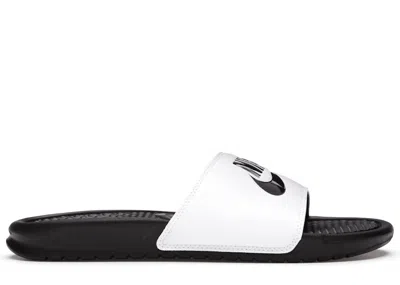 Pre-owned Nike Men's  Benassi Jdi Slide Sneakers In Black/white