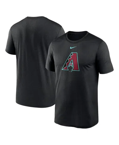 NIKE MEN'S NIKE BLACK ARIZONA DIAMONDBACKS LEGEND FUSE LARGE LOGO PERFORMANCE T-SHIRT