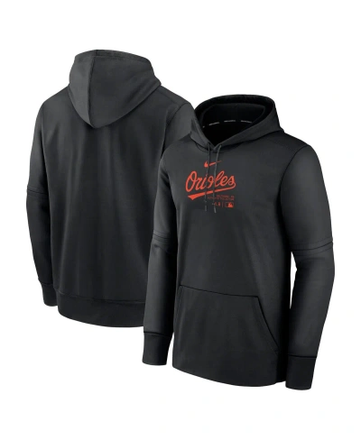 Nike Men's  Black Baltimore Orioles Authentic Collection Practice Performance Pullover Hoodie
