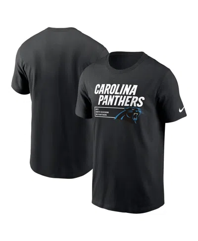 Nike Men's  Black Carolina Panthers Division Essential T-shirt