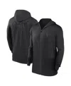 Nike Men's  Black Chicago White Sox Authentic Collection Travel Performance Full-zip Hoodie In Black