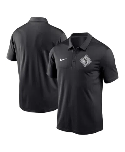 Nike Men's  Black Chicago White Sox Diamond Icon Franchise Performance Polo Shirt