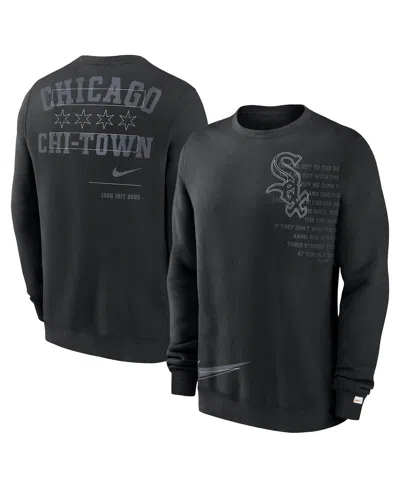 Nike Black Chicago White Sox Statement Ball Game Fleece Pullover Sweatshirt