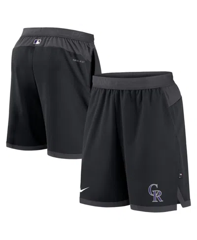 Nike Men's  Black Colorado Rockies Authentic Collection Flex Vent Performance Shorts