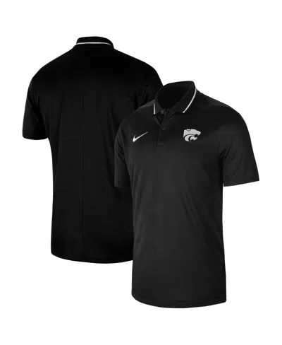 Nike Men's  Black Kansas State Wildcats 2023 Sideline Coaches Performance Polo Shirt
