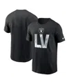 Nike Men's  Black Las Vegas Raiders Local Essential T-shirt In Black