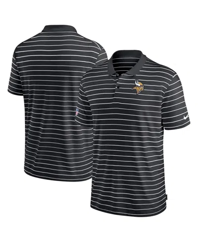 Nike Men's Dri-fit Lockup Victory (nfl Minnesota Vikings) Polo In Black