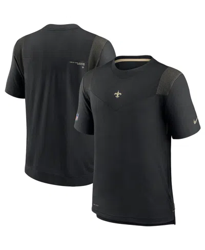 Nike Men's  Black New Orleans Saints Sideline Victory Performance Polo Shirt