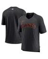 Nike Men's  Black San Francisco Giants Authentic Collection Pregame Raglan Performance V-neck T-shirt In Black