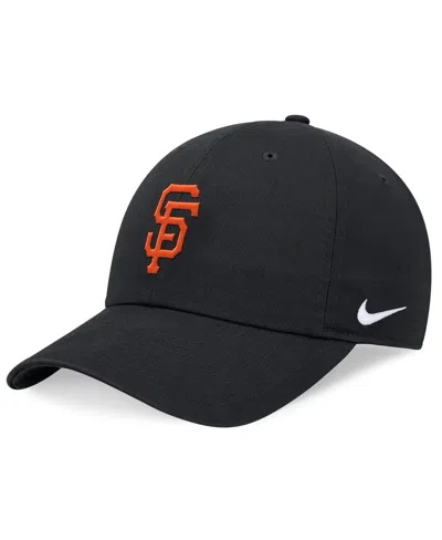 Nike San Francisco Giants Evergreen Club  Men's Mlb Adjustable Hat In Black