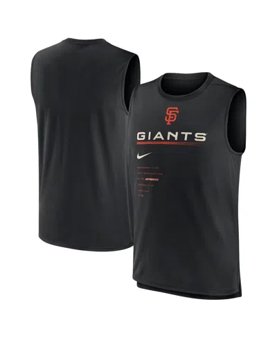 Nike Men's  Black San Francisco Giants Exceed Performance Tank Top