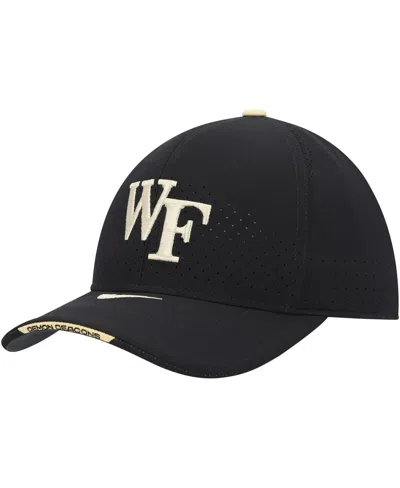 Nike Men's  Black Wake Forest Demon Deacons Classic99 Swoosh Performance Flex Hat
