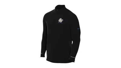 Pre-owned Nike Men's  Blue Ribbon Sports Running Long Sleeve Running Top In Black