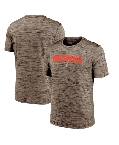 Nike Men's  Brown Cleveland Browns Velocity Performance T-shirt