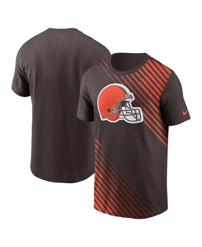 Nike Men's  Brown Cleveland Browns Yard Line Fashion Asbury T-shirt