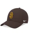 Nike Brown San Diego Padres Evergreen Club Adjustable Hat In Brown
