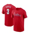 Nike Red Philadelphia Phillies Fuse Wordmark T-shirt In Red