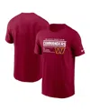 Nike Men's  Burgundy Washington Commanders Division Essential T-shirt In Burgundy