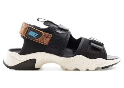 Pre-owned Nike Men's  Canyon Sandal Sneakers In Black/turf Orange/sail