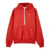 Nike Red Solo Swoosh Hoodie In Red