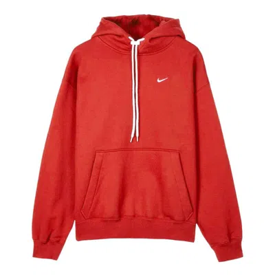 NIKE MEN'S NIKE CASUAL SPORTS FLEECE DRAWSTRING PULLOVER RED
