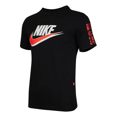 Nike Men's  Casual Sports Round Neck Loose Short Sleeve Black T-shirt